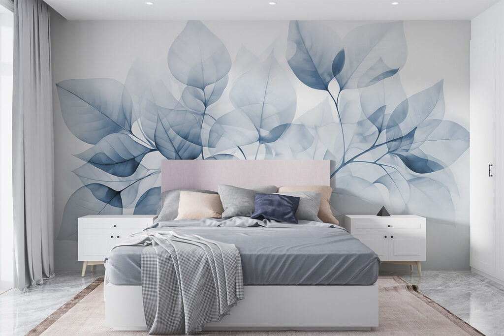 Foglie in tinte trasparenti — ambiente 1