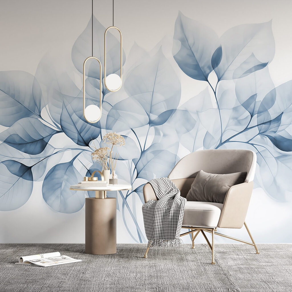 Foglie in tinte trasparenti — ambiente 3
