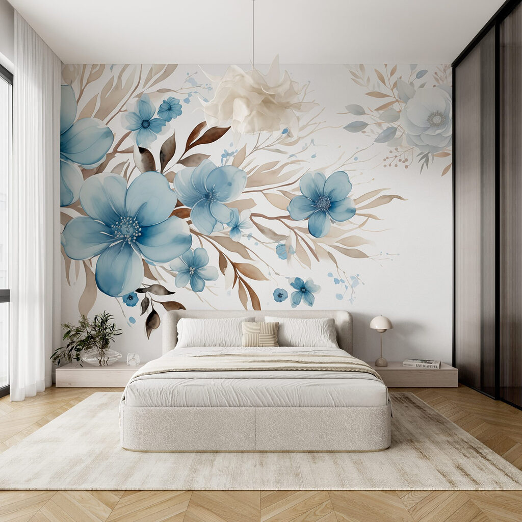 Fiori blu e rami — ambiente 2