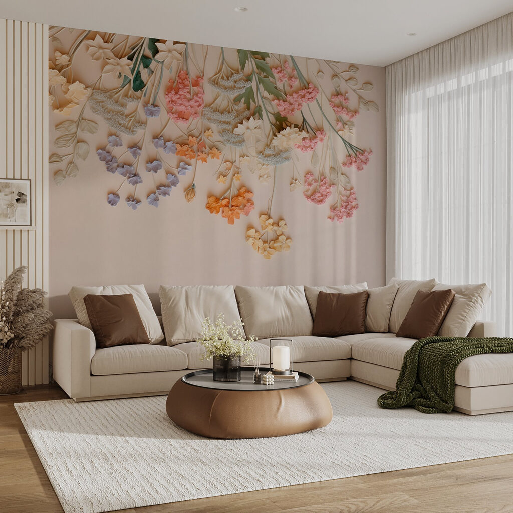 Fiori pendenti su rosa — ambiente 3