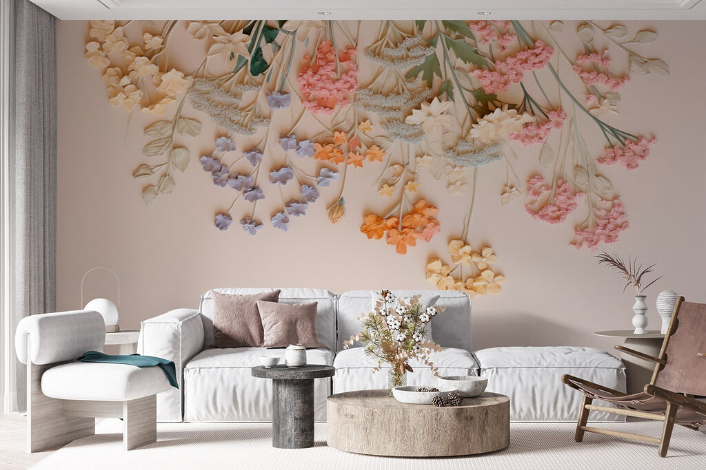 Fiori pendenti su rosa — ambiente 4