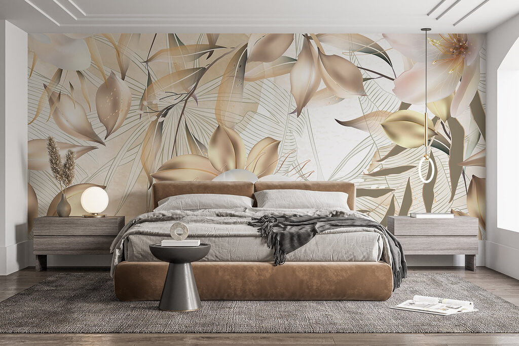 Fiori tropicali dorati — ambiente 1