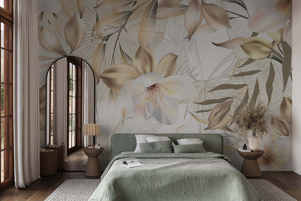 Fiori tropicali dorati — ambiente 2