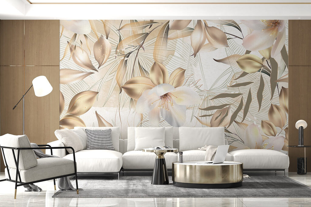 Fiori tropicali dorati — ambiente 4