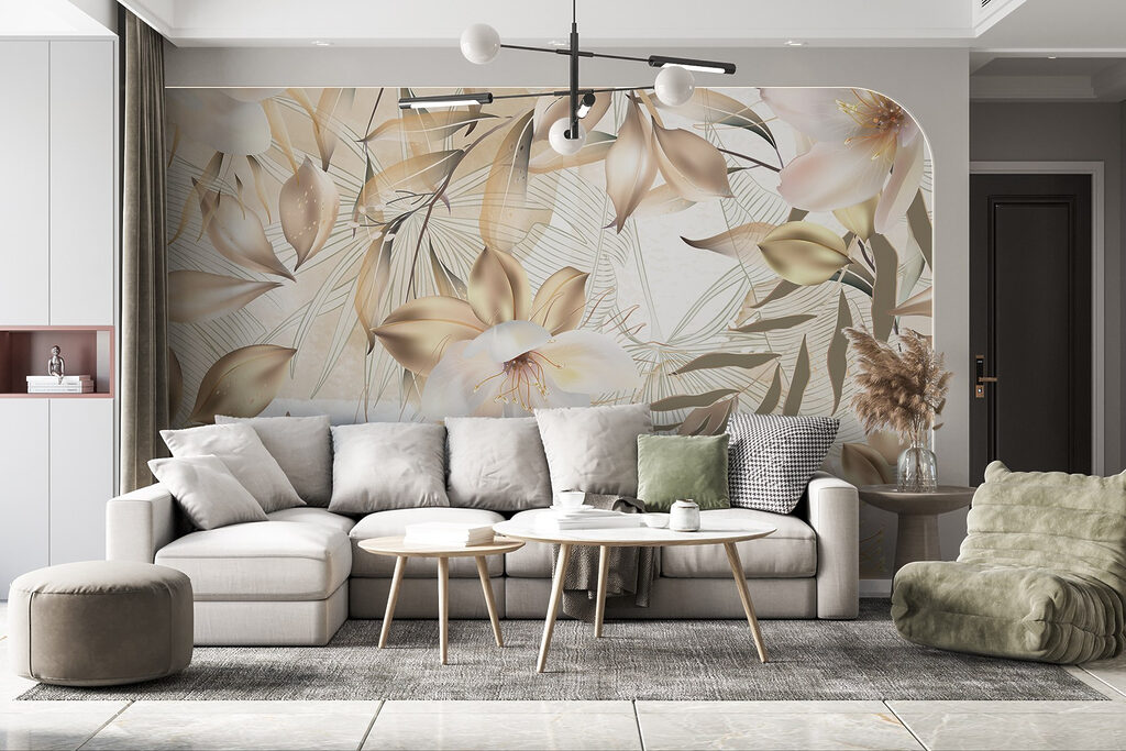 Fiori tropicali dorati — ambiente 6