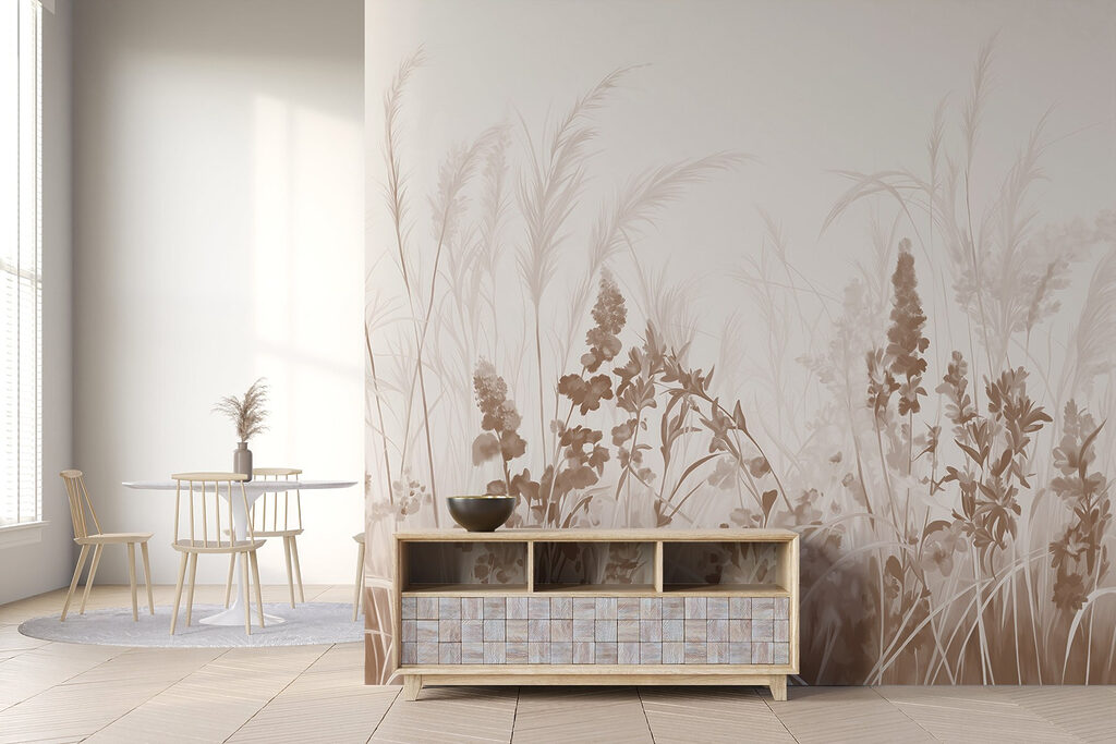 Fiori blu, erbe argentate — ambiente 3