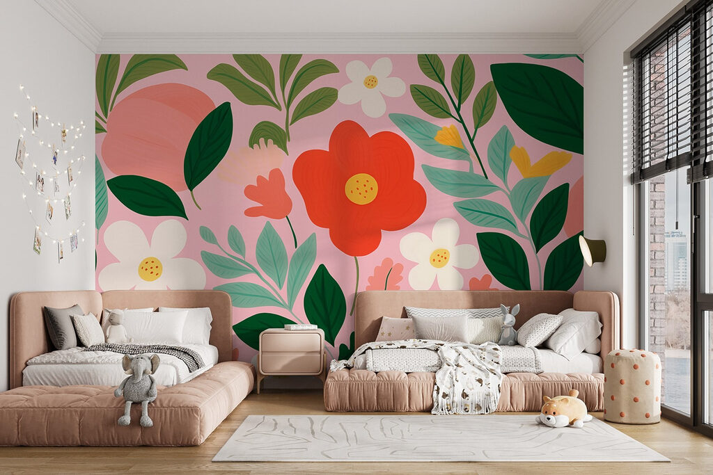 Fiori su rosa — ambiente 1
