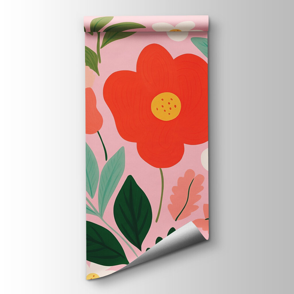 Fiori su rosa — vista del prodotto