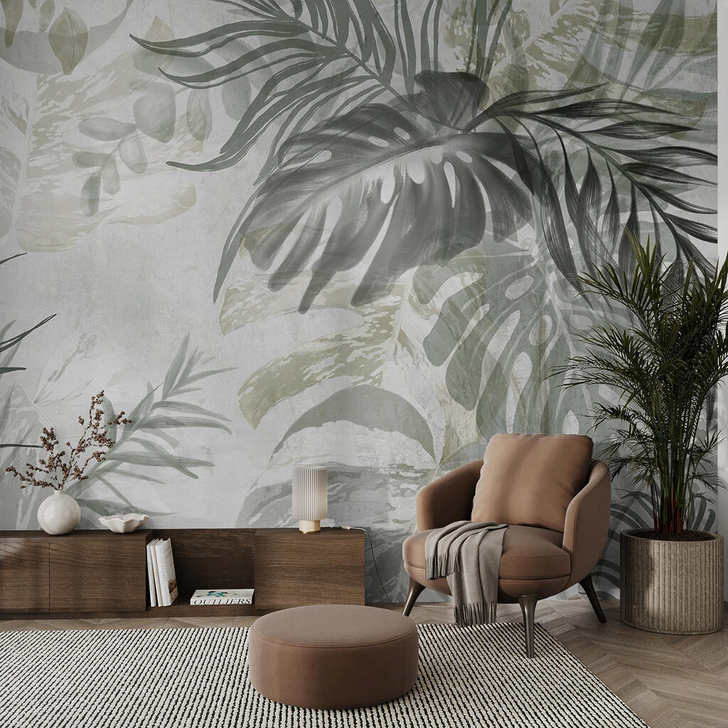 Foglie su fondo sfumato — ambiente 6