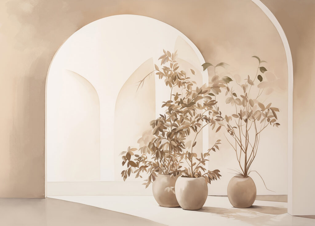 Rami sotto un arco — design completo