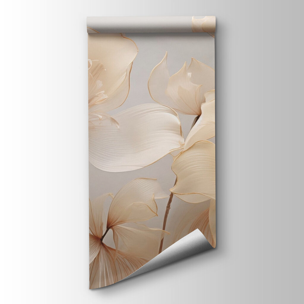 Fiori chiari su grigio — vista del prodotto