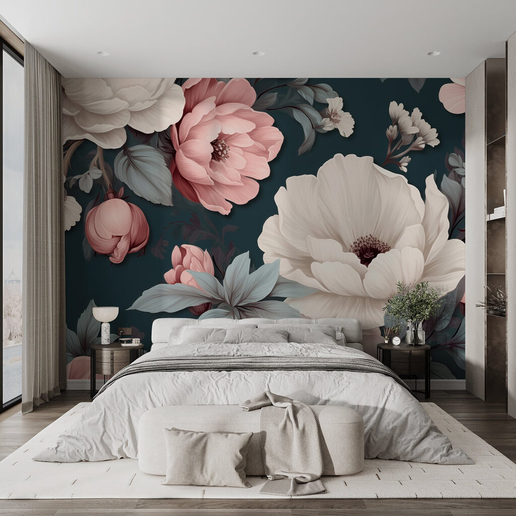 Peonie rosa su petrolio — ambiente 2