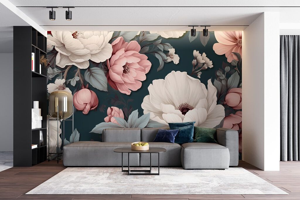 Peonie rosa su petrolio — ambiente 4