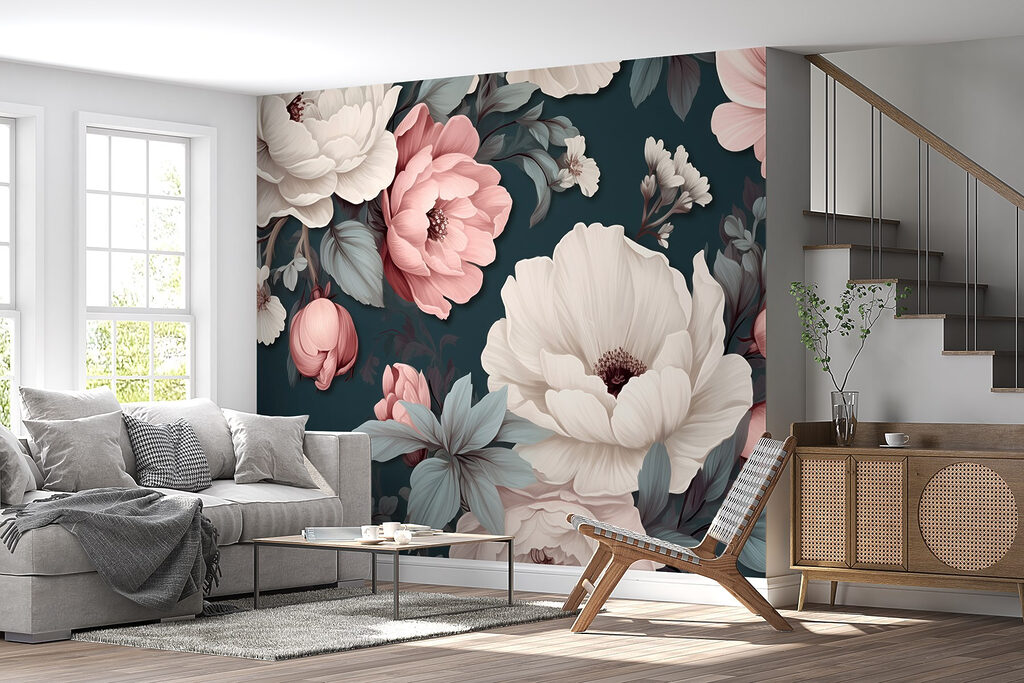 Peonie rosa su petrolio — ambiente 5