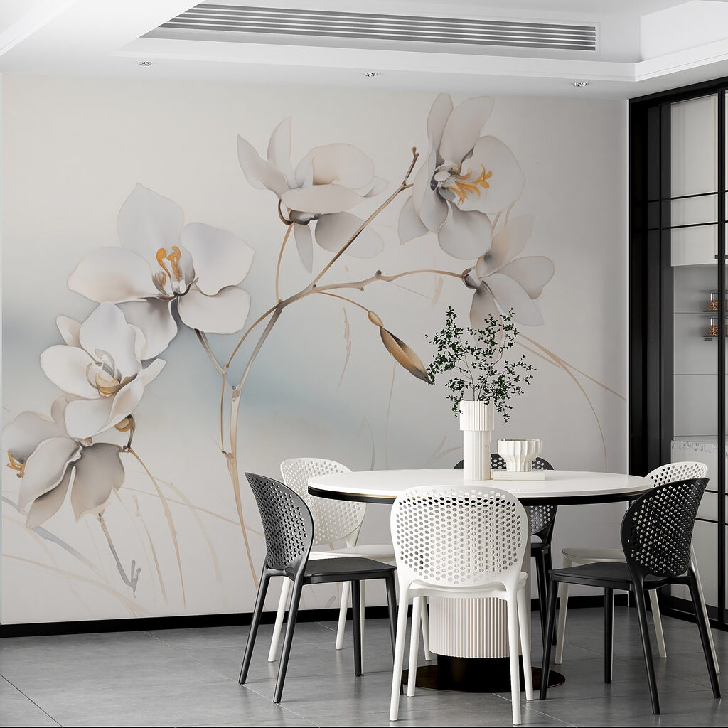 Fiori su steli curvi — ambiente 7
