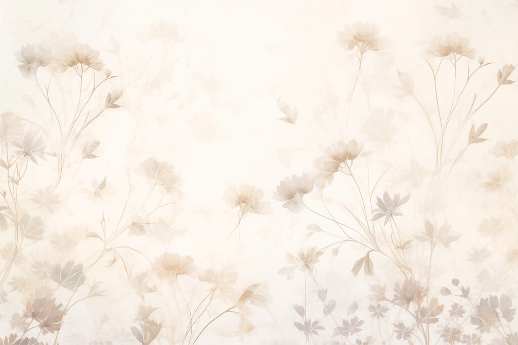 Fiori in luce velata — design completo