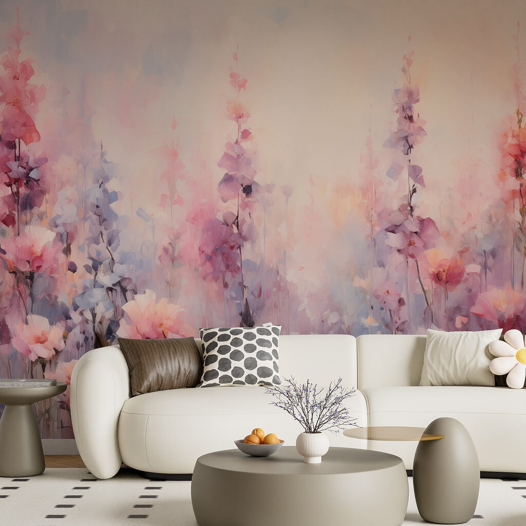 Fiori rosa ad acquerello — ambiente 2