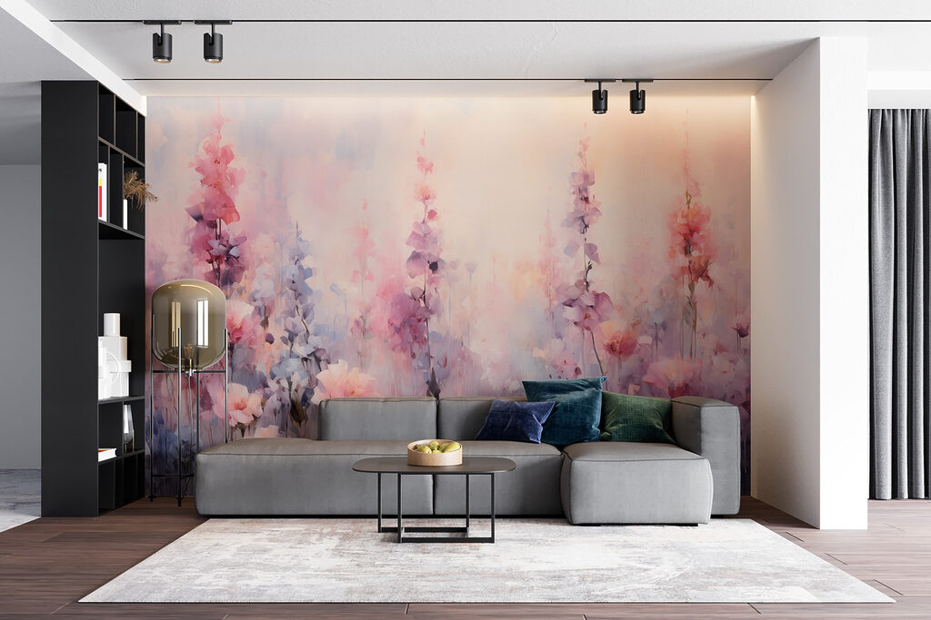 Fiori rosa ad acquerello — ambiente 3