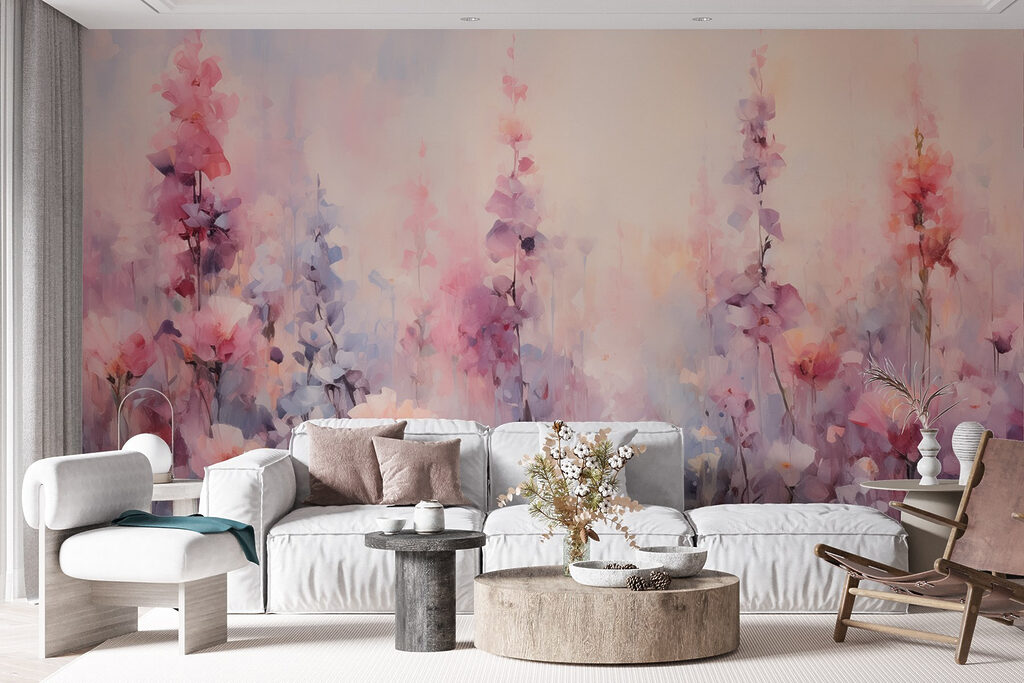Fiori rosa ad acquerello — ambiente 4