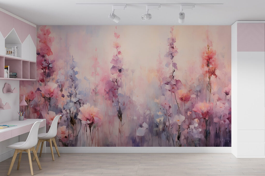 Fiori rosa ad acquerello — ambiente 5