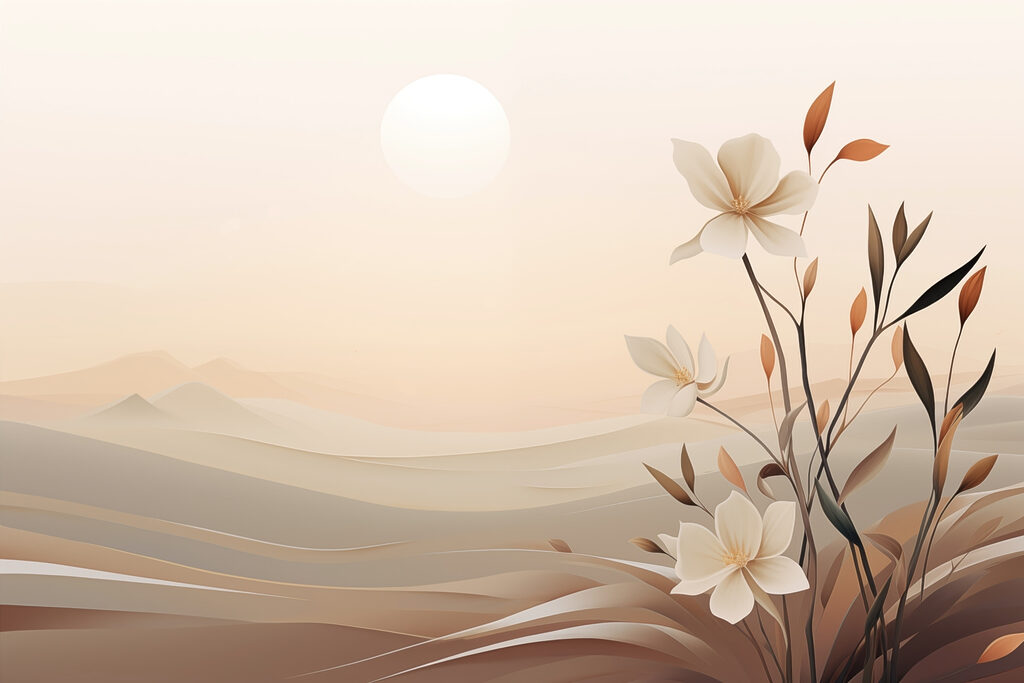Fiori davanti al sole — design completo