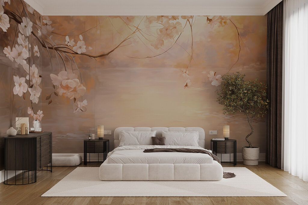 Rami in fiore sull’acqua — ambiente 2