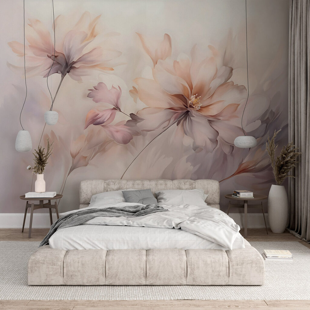 Fiori pesca ad acquerello — ambiente 2