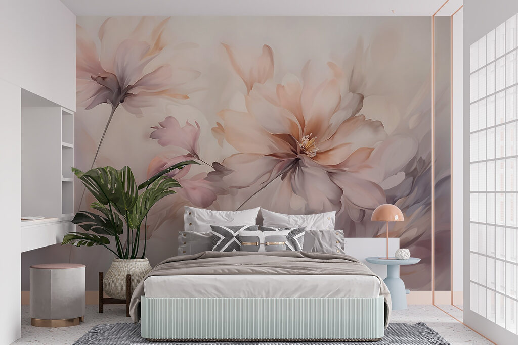 Fiori pesca ad acquerello — ambiente 4