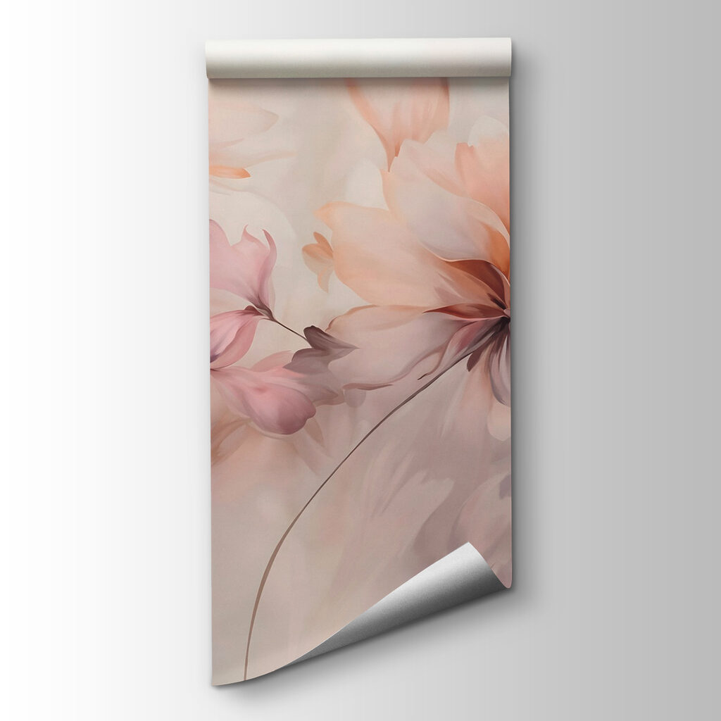 Fiori pesca ad acquerello — vista del prodotto