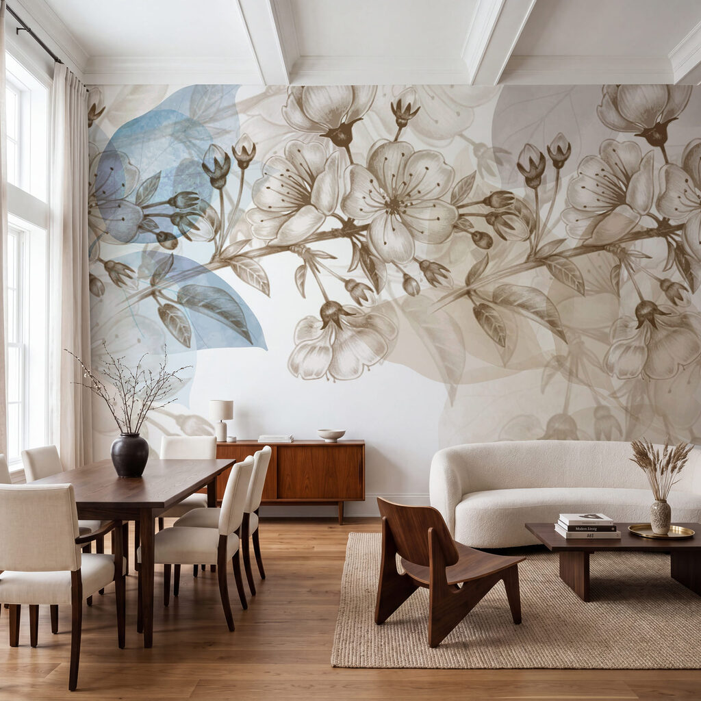 Bordo di fiori disegnati — ambiente 1