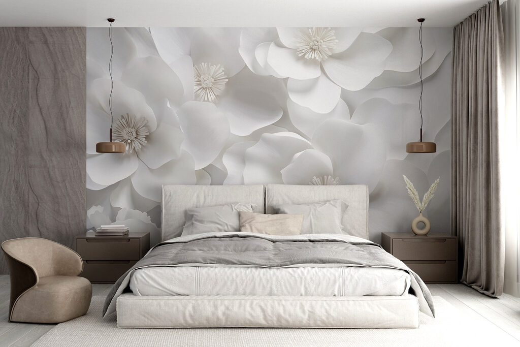Fiori bianchi, ombre grigie — ambiente 2