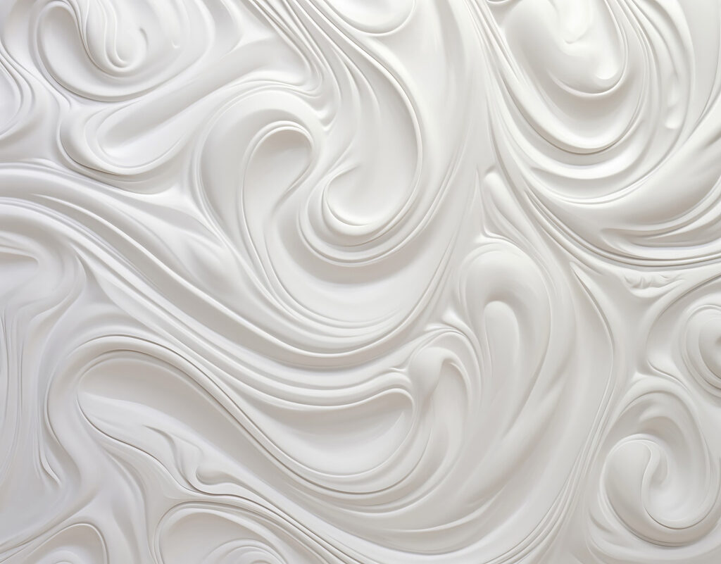 Riccioli bianchi in movimento — design completo