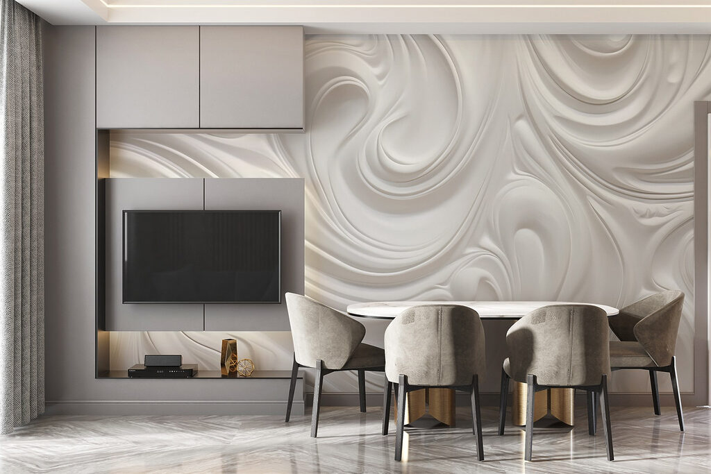 Riccioli bianchi in movimento — ambiente 4