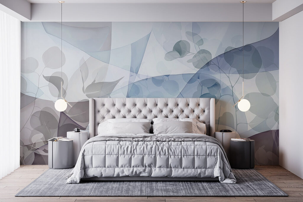 Campi blu con foglie — ambiente 2