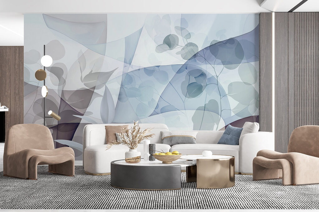 Campi blu con foglie — ambiente 5