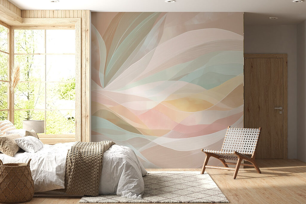 Bande pastello in movimento — ambiente 3