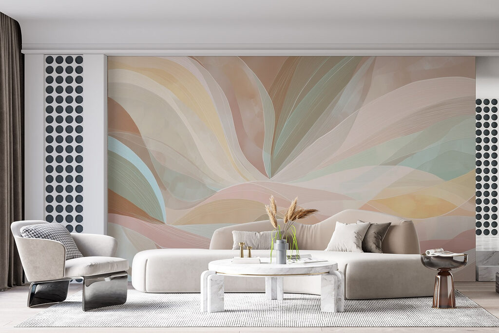 Bande pastello in movimento — ambiente 4