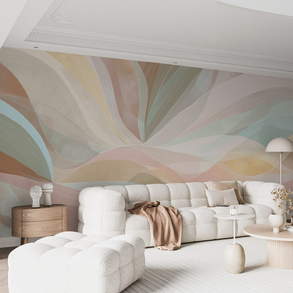 Bande pastello in movimento — ambiente 5