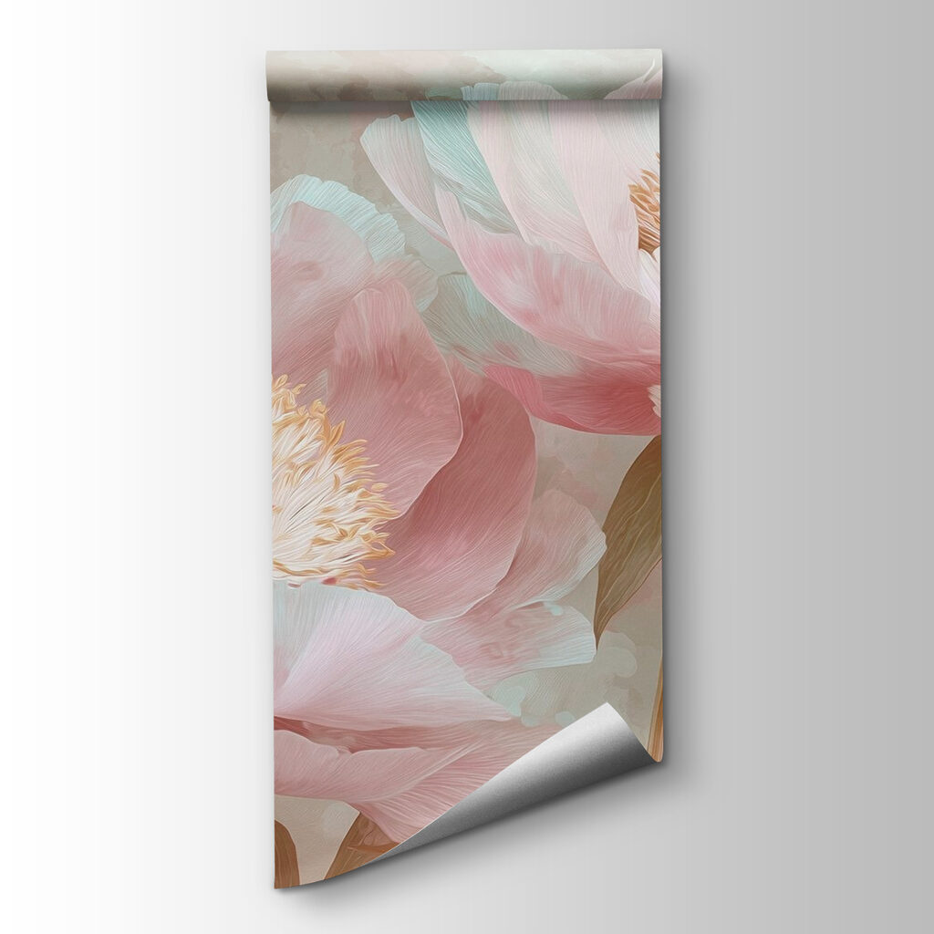 Peonie rosa, fondo blu-verde — vista del prodotto