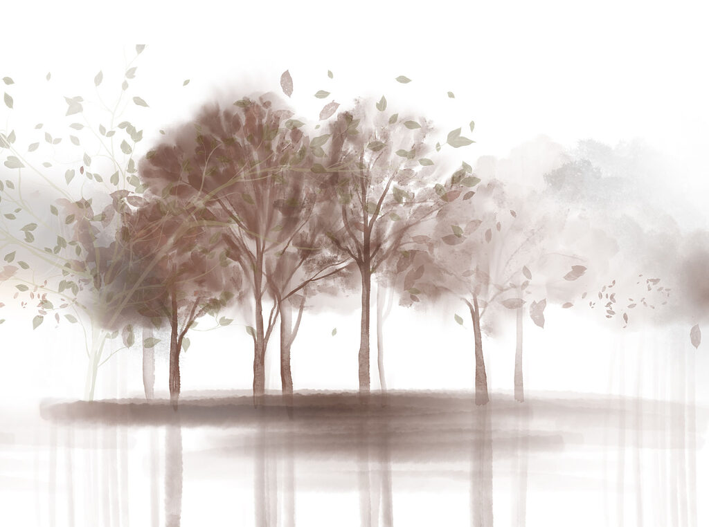 Piccolo gruppo di alberi — design completo