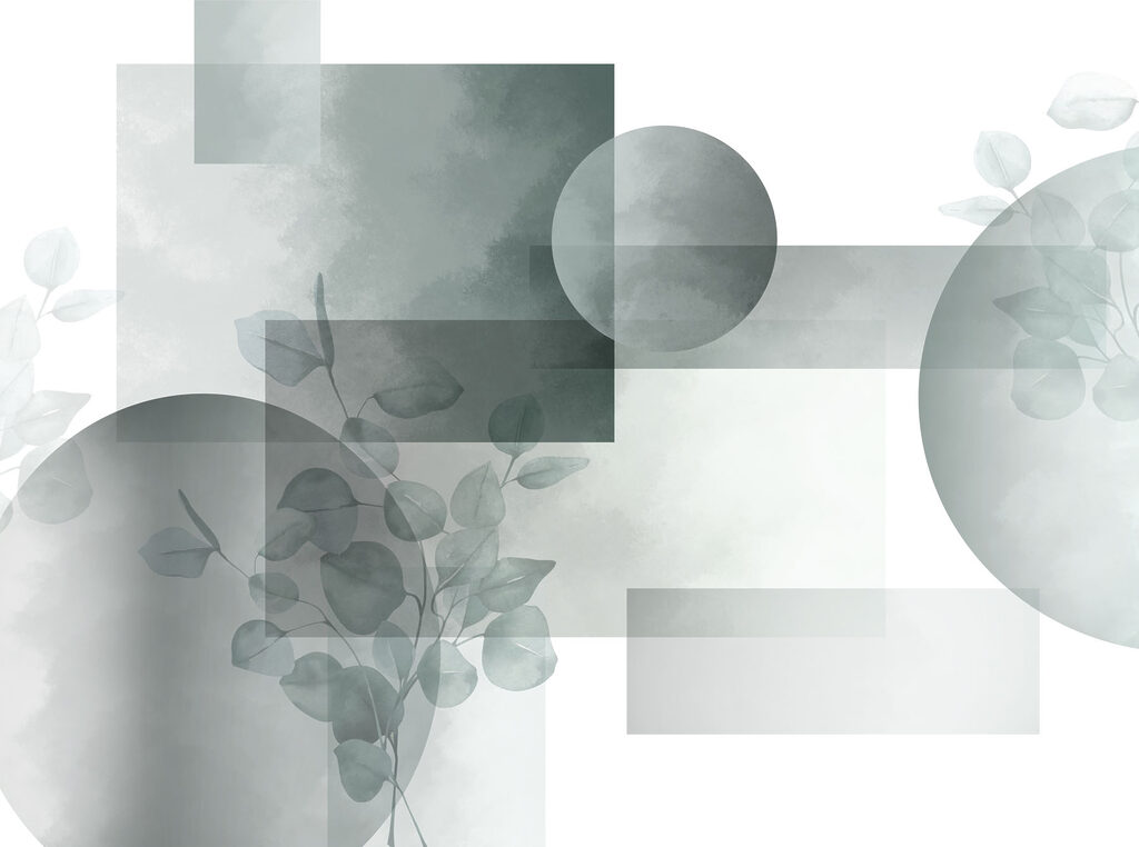 Forme geometriche e rami — design completo