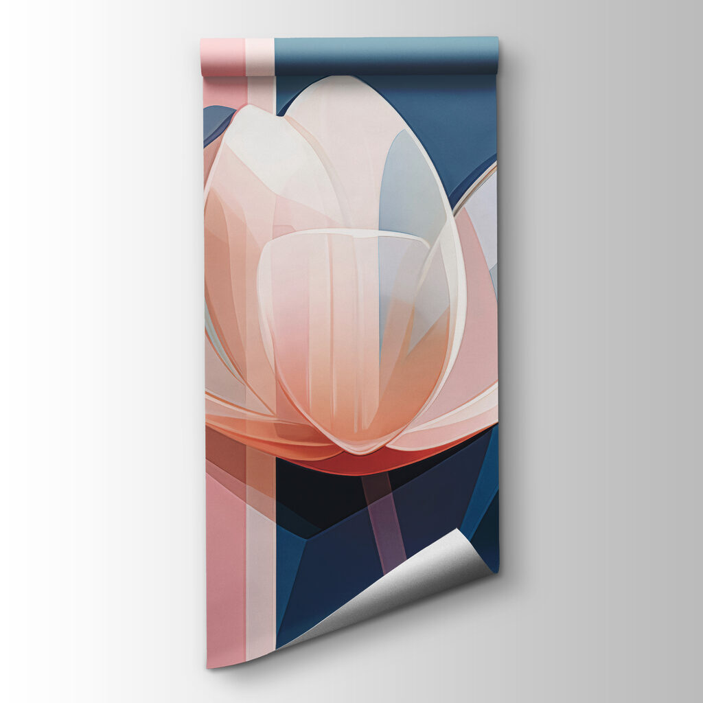 Fiori rosa geometrici — vista del prodotto