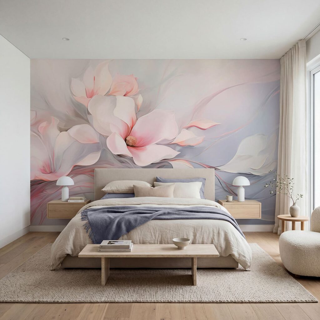 Fiori rosa in movimento — ambiente 2
