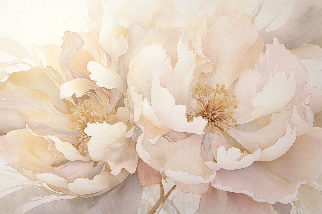 Fiori nel bagliore — design completo