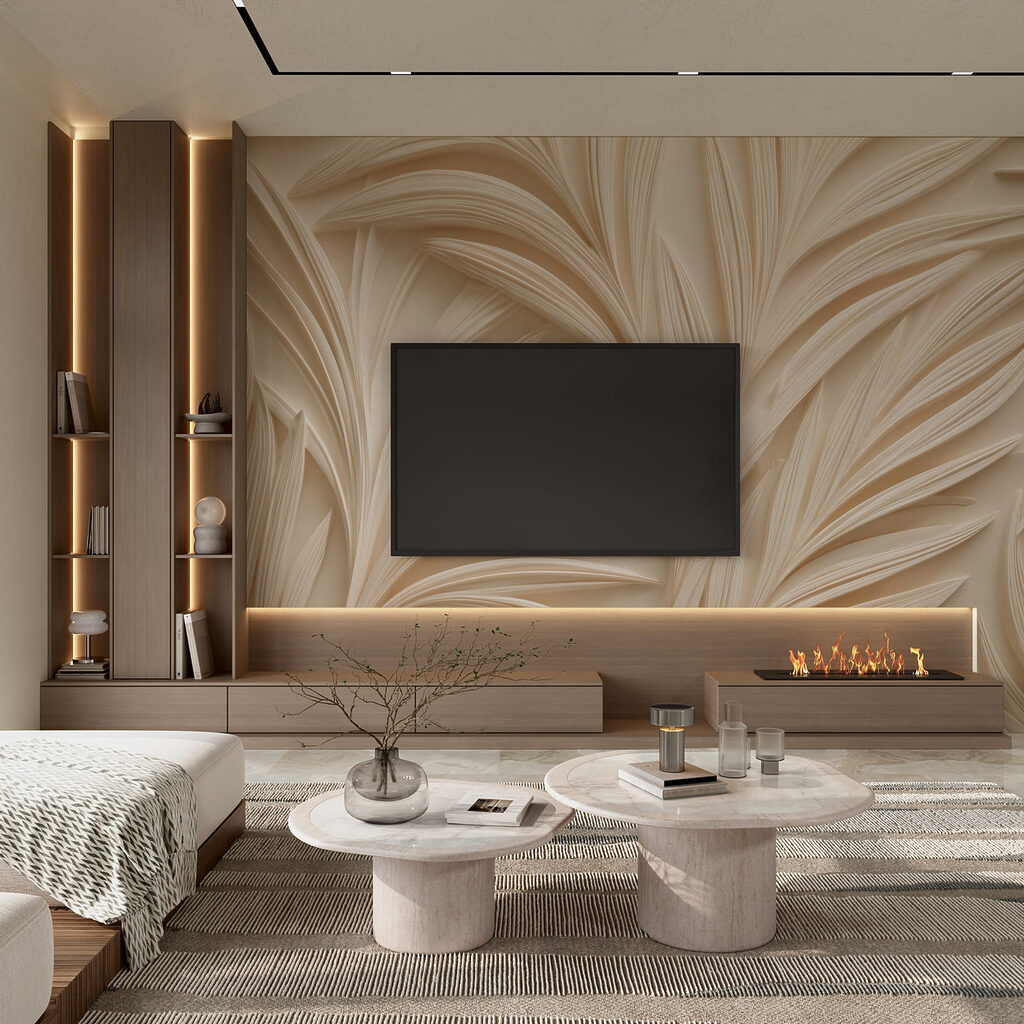 Foglie di palma crema — ambiente 1