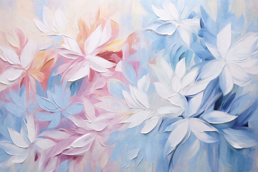 Fiori in pennellate fresche — design completo