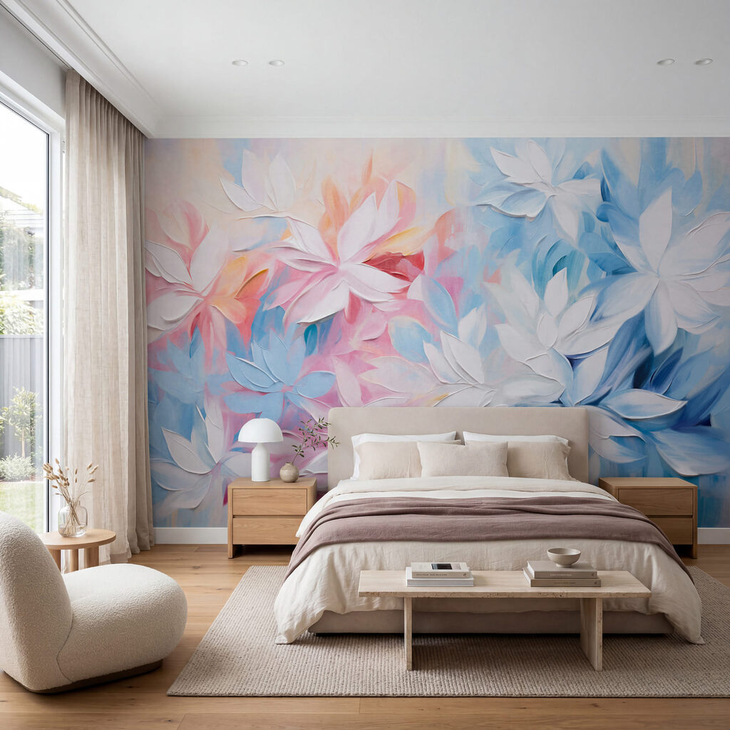 Fiori in pennellate fresche in un ambiente