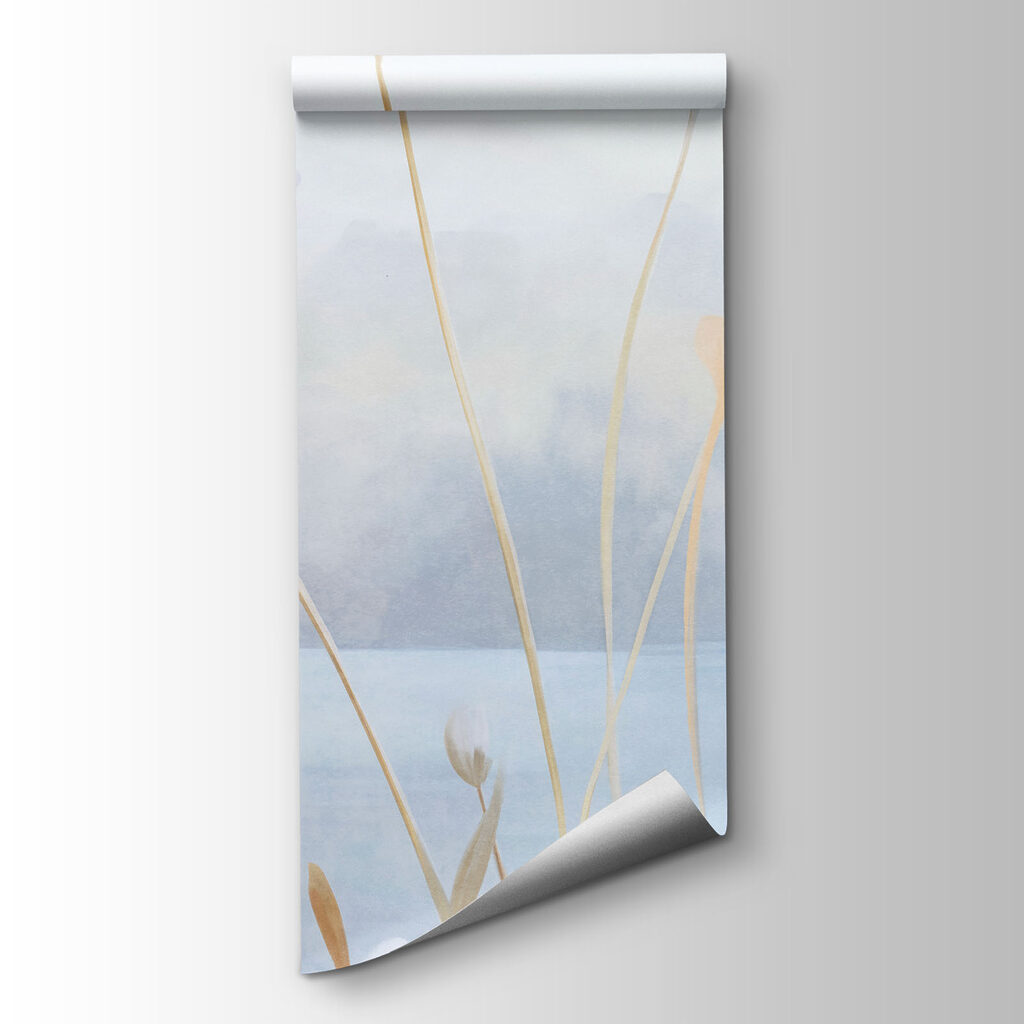Fiori lungo l’acqua blu — vista del prodotto