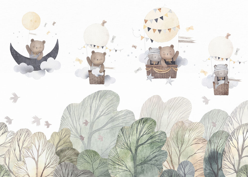 Orsetti sopra gli alberi — design completo