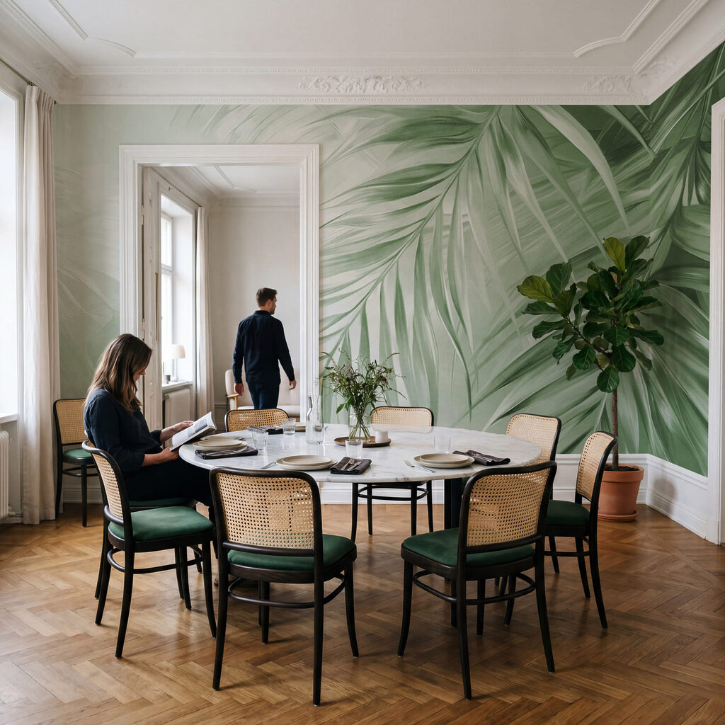 Foglie di palma ricurve — ambiente 1